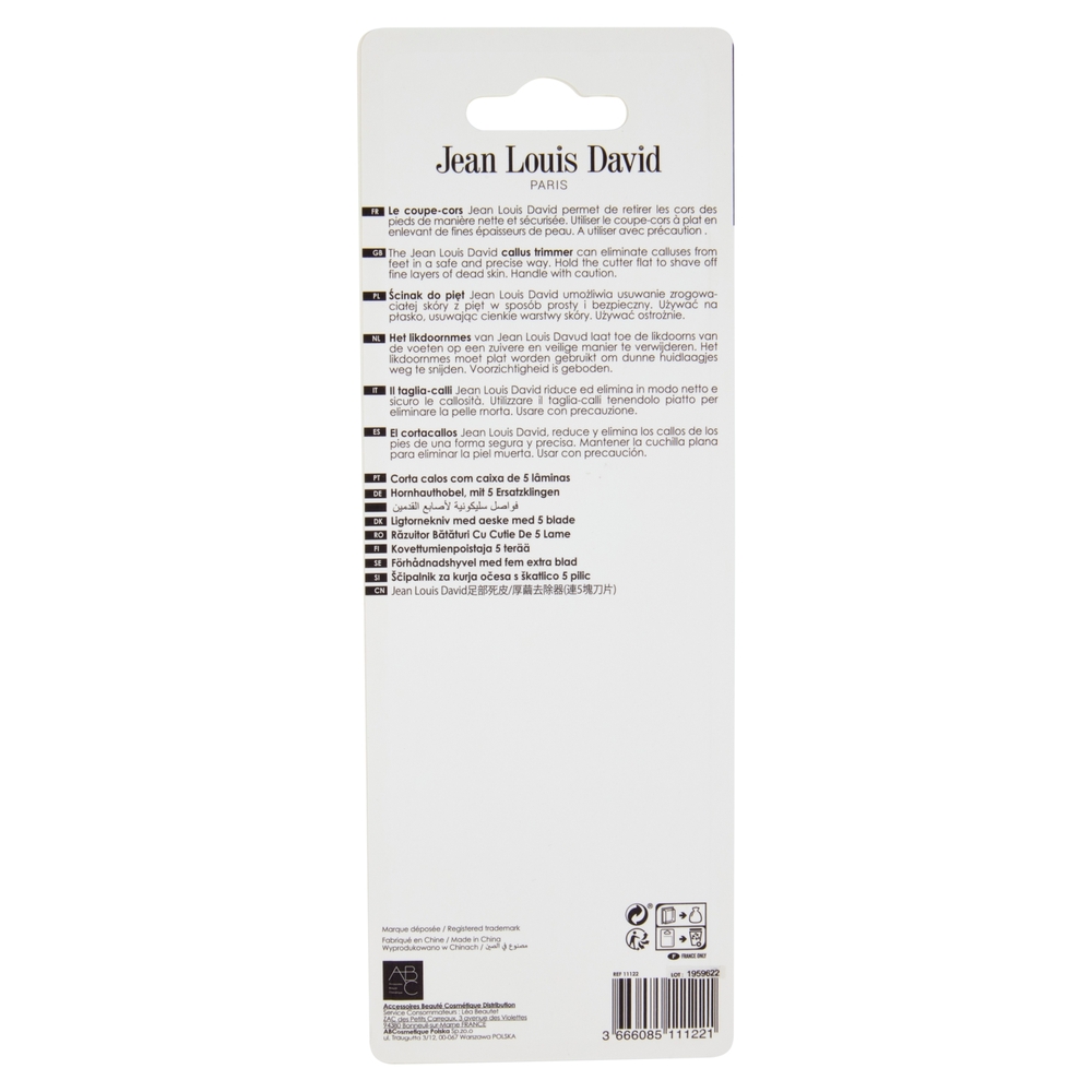 Jean Louis David Urban Care Taglia-Calli + 5 Lame